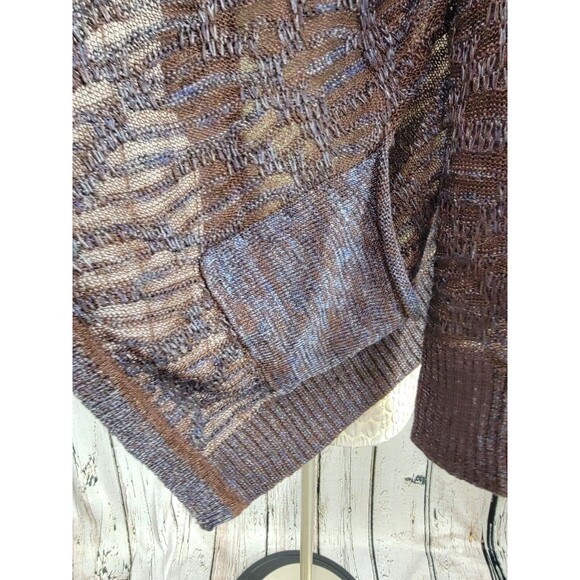 Diktons Barcelona 8/10 Open Linen Blend Lightweight Cardigan Sweater Knit EUC - Picture 4 of 10